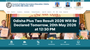 Odisha Plus Two Result 2026 Will Be Declared Tomorrow, 20th May 2026 at 12:30 PM
