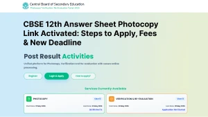 CBSE 12th Answer Sheet Photocopy Link Activated: Steps to Apply, Fees & New Deadline