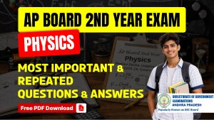AP Board 2nd Year Physics Most Important & Repeated Questions 2025-26 – Free PDF Download