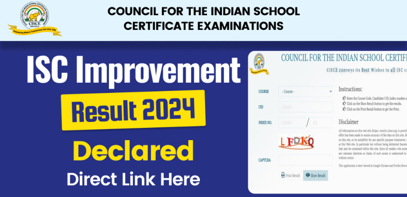 CISCE Announces 2024 ISC Improvement Results: Get Your Direct Link
