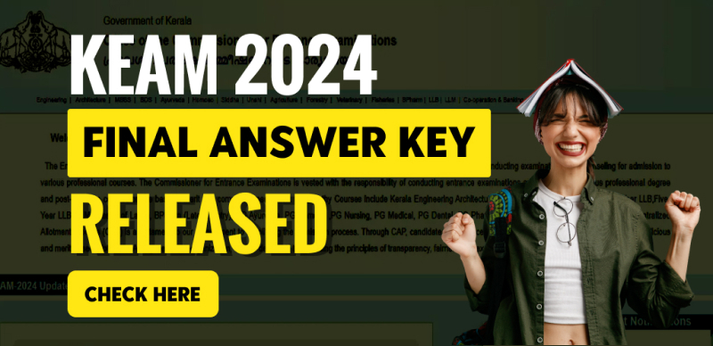KEAM 2024 Final Answer Key Released: 21 Questions Dropped, 13 Revised - Get Direct Link