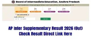 BIEAP AP Inter Supplementary Result 2026 Released: Check 1st, 2nd Year Supply Results, Direct Link