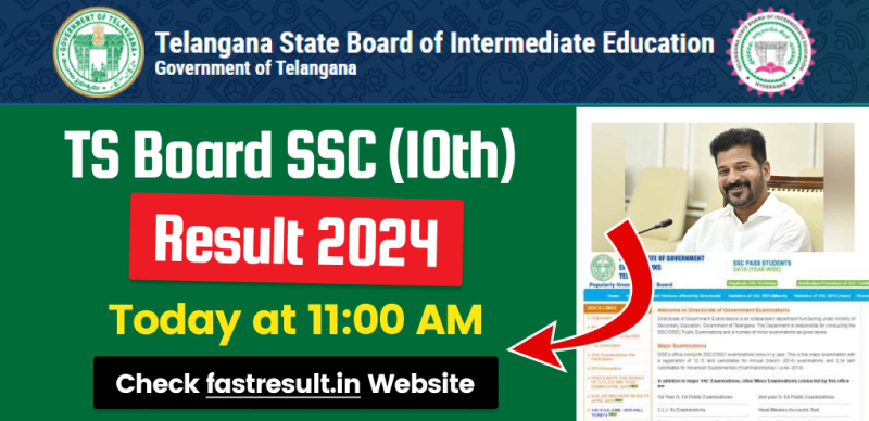 TS SSC Results 2024 : Telangana to Release 10th Results 11 AM Today; Check Here From Direct Link