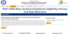 NEET 2026 Mop-Up Round Explained: Eligibility, Process and Seat Allotment