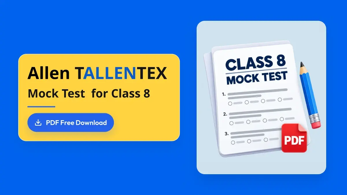 Allen TALLENTEX Class 8 Mock Test 2026-27 PDF Download