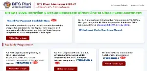 BITSAT 2026 Iteration 6 Result Released: Direct Link to Check Seat Allotment
