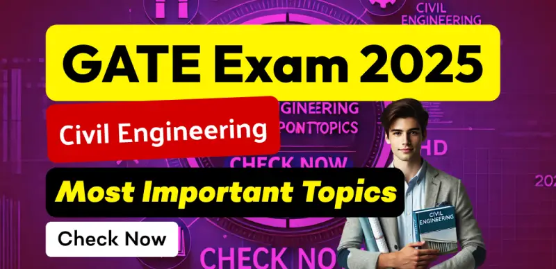 GATE CE 2025 : Most Important Topics for High Scores – Check Now