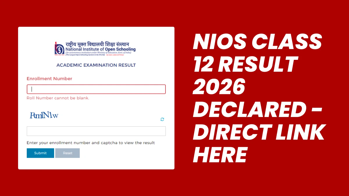 NIOS Class 12 April & May 2026 Result – Direct Link to Check Marks & Apply for Recheck