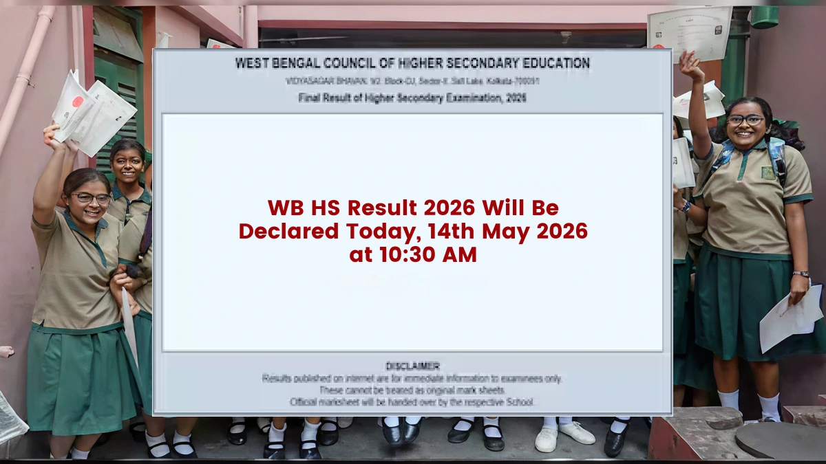 WB HS Result 2026 Will Be Declared Today, 14th May 2026 at 10:30 AM