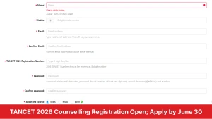 TANCET 2026 Counselling Registration Open; Apply by June 30 - Check Full Details