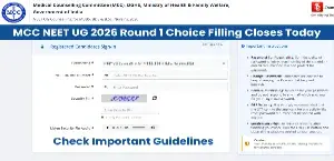MCC NEET UG 2026 Round 1 Choice Filling Closes Today; Check Important Guidelines