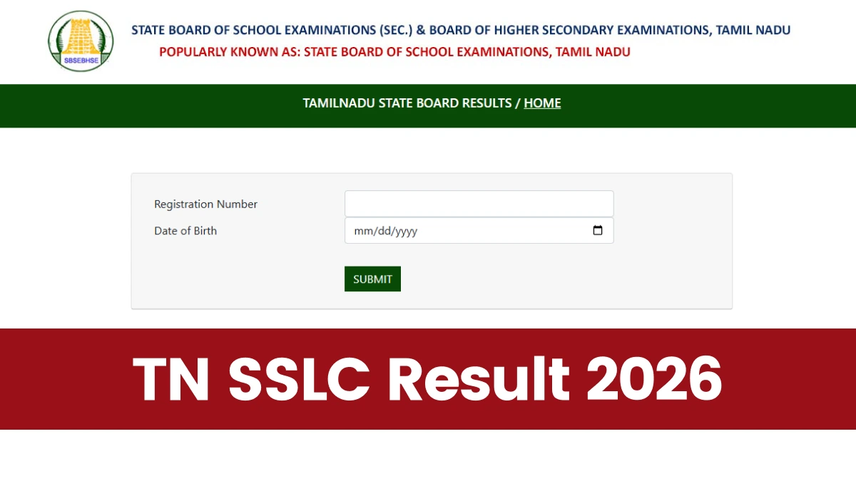 TN SSLC Result 2026: Tamil Nadu Board Class 10 Results to Be Declared on May 20 at 9 AM