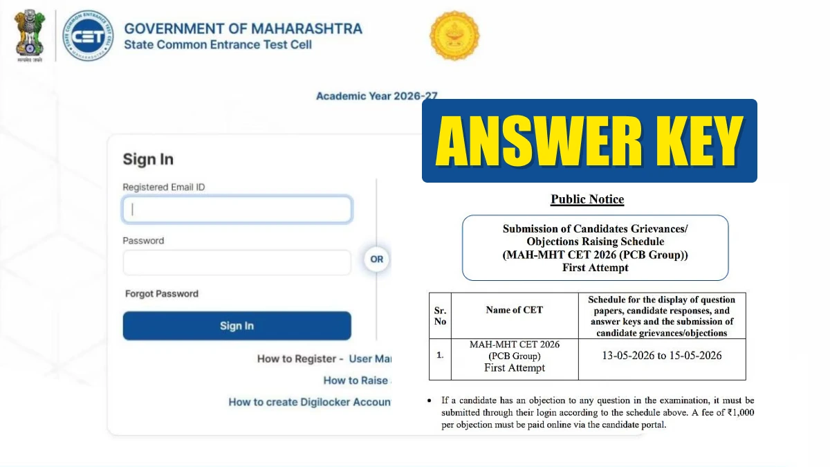 MAH CET 2026 Answer Key Released – Raise Objections Before May 15