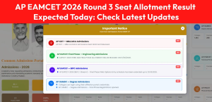 AP EAMCET 2026 Round 3 Seat Allotment Result Expected Today: Check Latest Updates