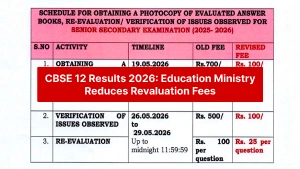 CBSE 12 Results 2026: Education Ministry Reduces Revaluation Fees, Promotes On-Screen Marking