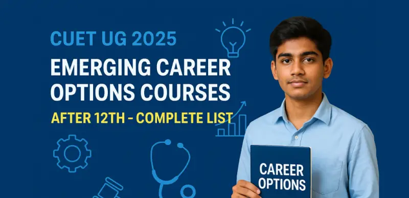 CUET UG Exam 2025 : Emerging Career Options Courses After 12th – Complete List