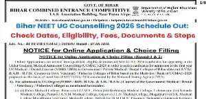 Bihar NEET UG Counselling 2026 Schedule Out: Check Dates, Eligibility, Fees, Documents & Steps