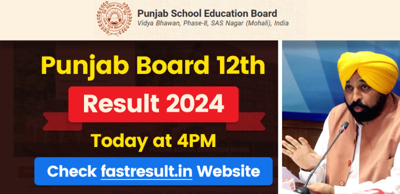 PSEB 12th Results 2024 Today: Punjab Board will Release 12th Result today at 4 pm; Check from Direct Link Here