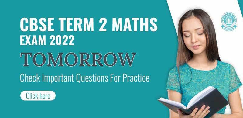 CBSE Term 2 Maths Exam 2022 Tomorrow : Check Important Questions For Practice
