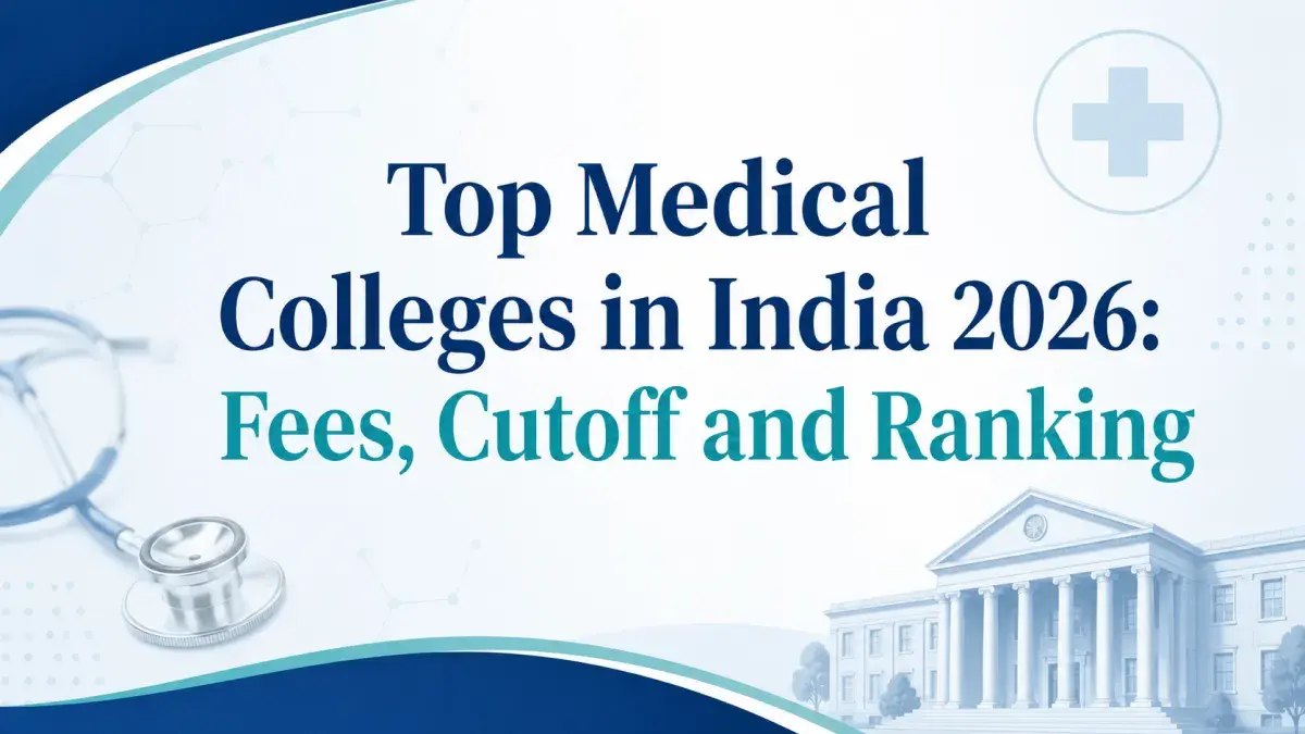 Top Medical Colleges in India 2026: Fees, Cutoff and Ranking