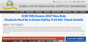 ICSE 10th Exams 2027 New Rule: Students Must Be in Exam Hall by 9:45 AM, Check Details